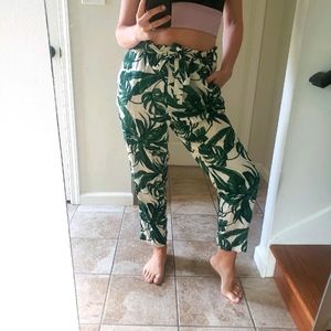 Cloth tropical design pants